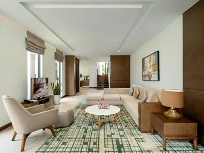 Villa Deluxe 3 chambres vue jardin — Oakwood Ha Long